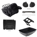 King Trunk Pad Mount Rack Light Speakers Plate Fit For Harley Touring 2014-2026