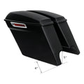 5" Stretched Extended Hard Saddlebags Saddle bags Fit For Harley Road King 14-24