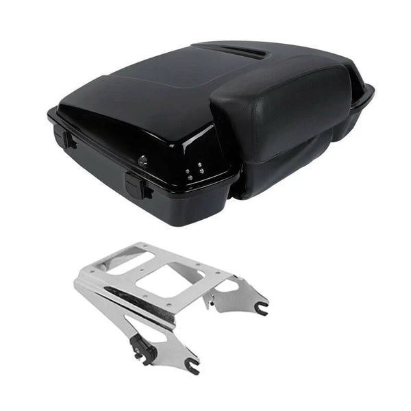 Razor Trunk Backrest & Mount Rack Fit For Harley Touring Street Glide 2009-2013