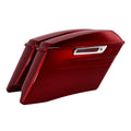 4" Stretched Saddlebags Fit For Harley Street Glide 2014-24 Velocity Red Sunglo