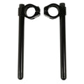 Black 41mm Clip On Handlebar Fit For Honda CBR600 NTV650 BROS650 BROS400