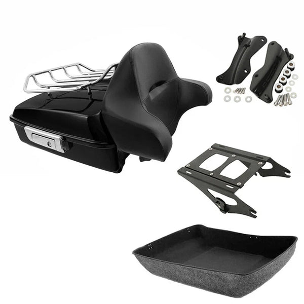 Chopped Trunk Two Up Mount Docking Fit For Harley Touring Cvo Road Glide 14-2026