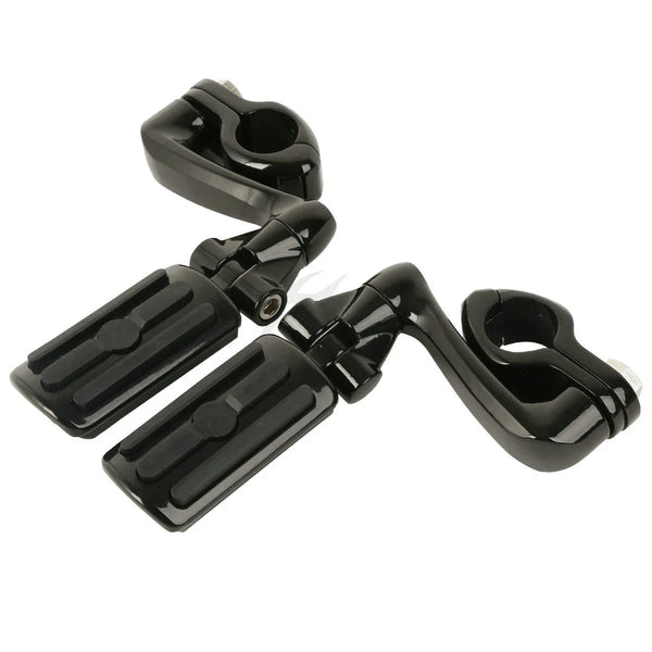 32mm Engine Guard Highway 360 Degree Adjustable Male Mount Kit Footpeg Foot Pegs