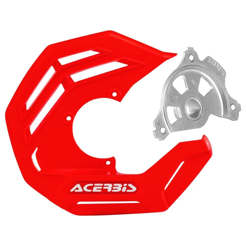 Acerbis 1987660053 X-Future Front Disc Cover with Mounting Kit Red