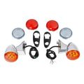 Front LED Turn Signals Light Bracket 4 Wires Fit For Harley Road Glide 2015-2024