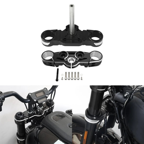 Fit For Harley Low Rider 22-25 Upper Lower Triple Trees Stem Clamp Steering