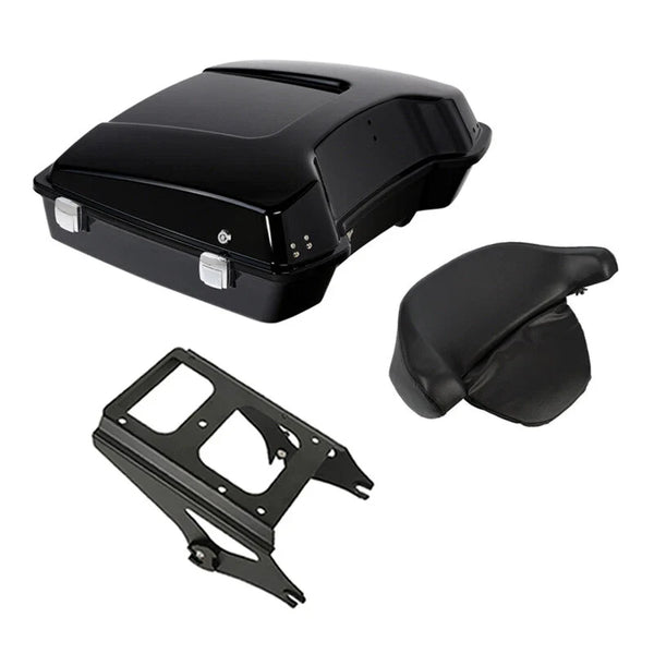 5.5'' Razor Trunk Backrest Mount Rack Fit For Harley Touring 09-13