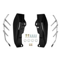 Black Mid-Frame Air Deflectors Trims Fit For Harley Touring Road King 2009-2023