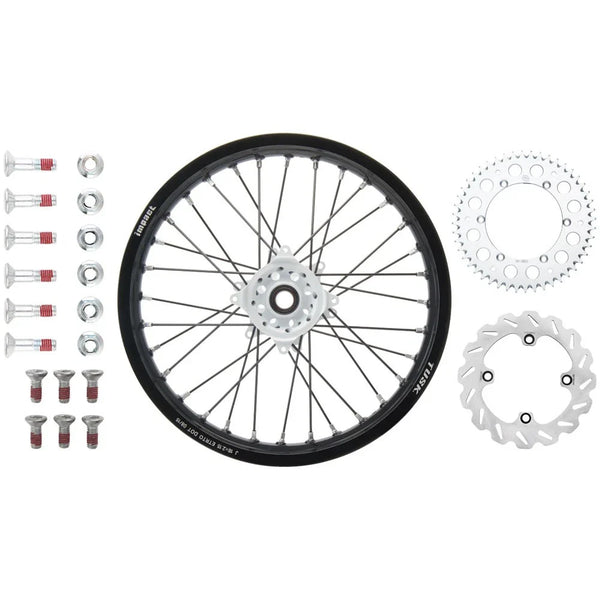 Tusk 193133019744a5-902a44 Impact Complete Rear Wheel Package 19 x 2.15 Black