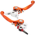 Tusk Axis Folding Lever Set Short Orange For KTM 525 SX 4-Stroke 2005-2006
