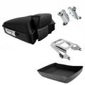 Matte Black Chopped Trunk Pad Mount Docking Fit For Harley Touring 2009-13