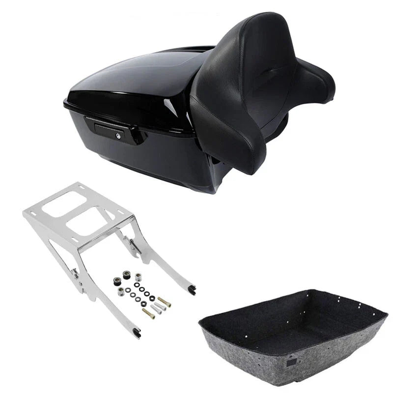 King Trunk Backrest Mounting Rack Fit For Harley Heritage Classic Flhc 2018-2026