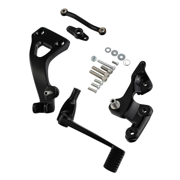 Black Mid Controls Brake Side Fit For Harley Sport Glide Fxfbs Fat Bob 2018-2025
