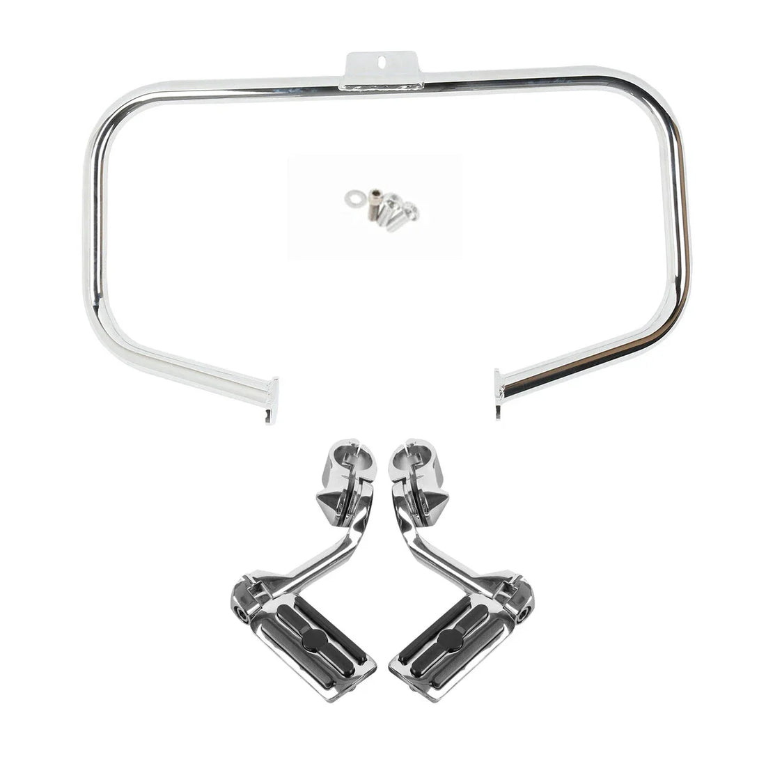 Engine Guard Crash Bar & Foot Pegs Fit For Harley Heritage Softail Fat Boy 00-17