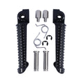 Black Front Footrests Footpeg Pegs Fit For Yamaha Yzf R6 1999-2020 R6S 2003-2009
