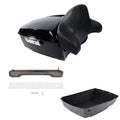 King Trunk Backrest Pad LED Tail Light Fit For Harley Touring Road Glide 14-2026