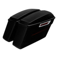 Hard Saddlebags Fit For Harley Touring Street Road Glide 2014-2023 Black Denim