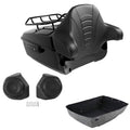 King Trunk Luggage Rack Backrest Speakers Fit For Harley Road Street Glide 14-26