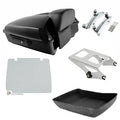 Chopped Trunk Backrest Rack Plate Docking Fit For Harley Touring Flhx 2014-2026