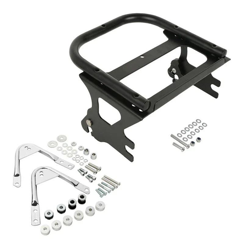 Detachable Two Up Mount Rack & Docking Kit Fit For Harley Touring Glide 97-08