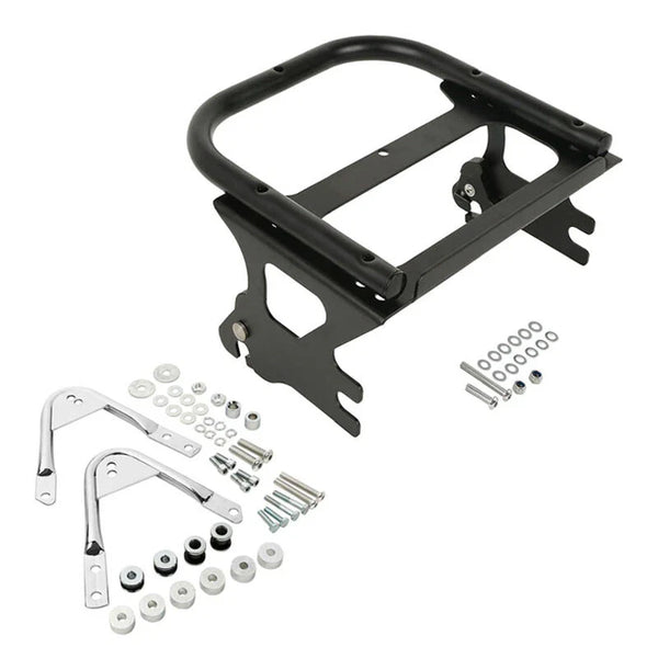 Detachable Two Up Mount Rack & Docking Kit Fit For Harley Touring Glide 97-08
