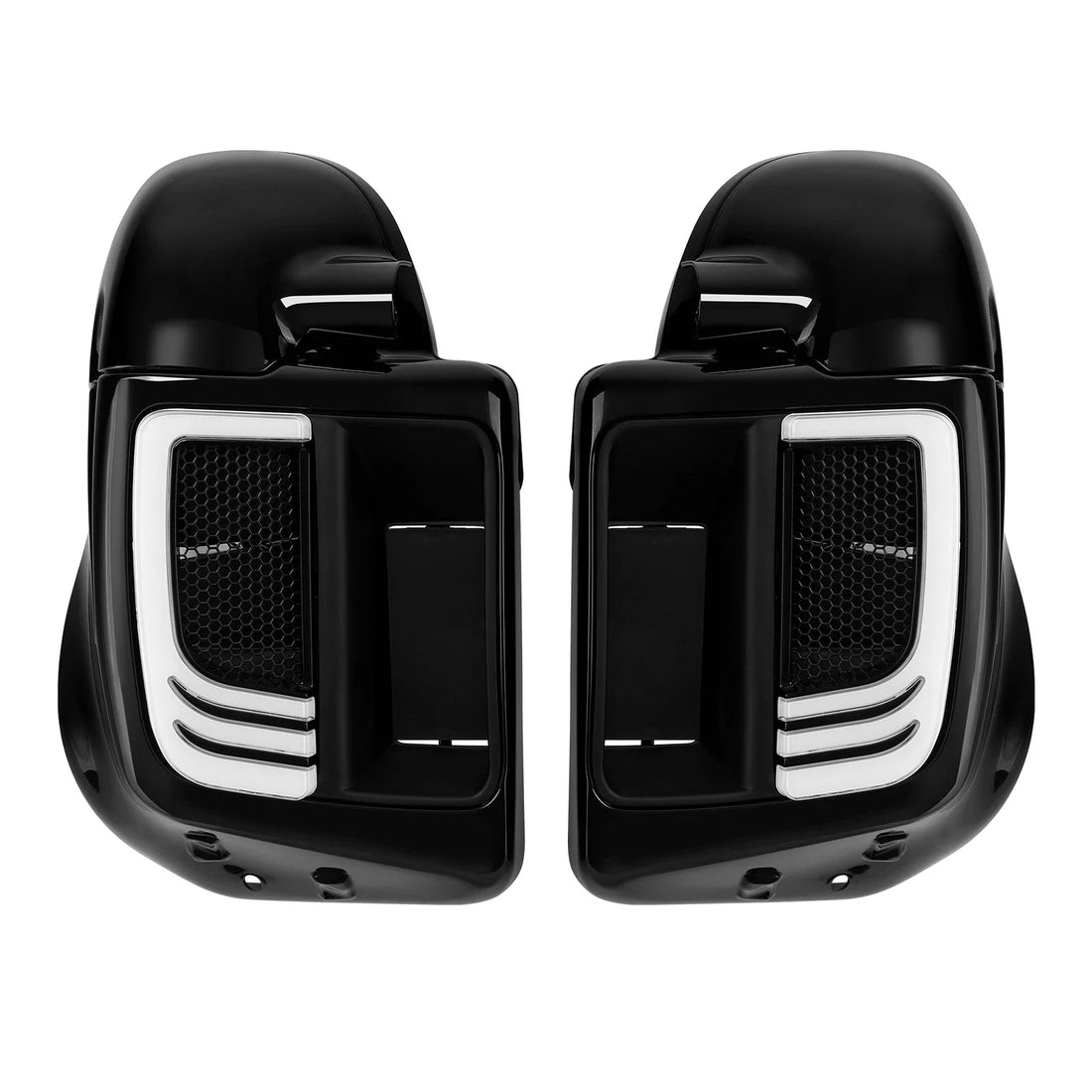 Lower Vented Fairing 6.5" Speaker Box Signal Light Fit For Harley Touring 14-23