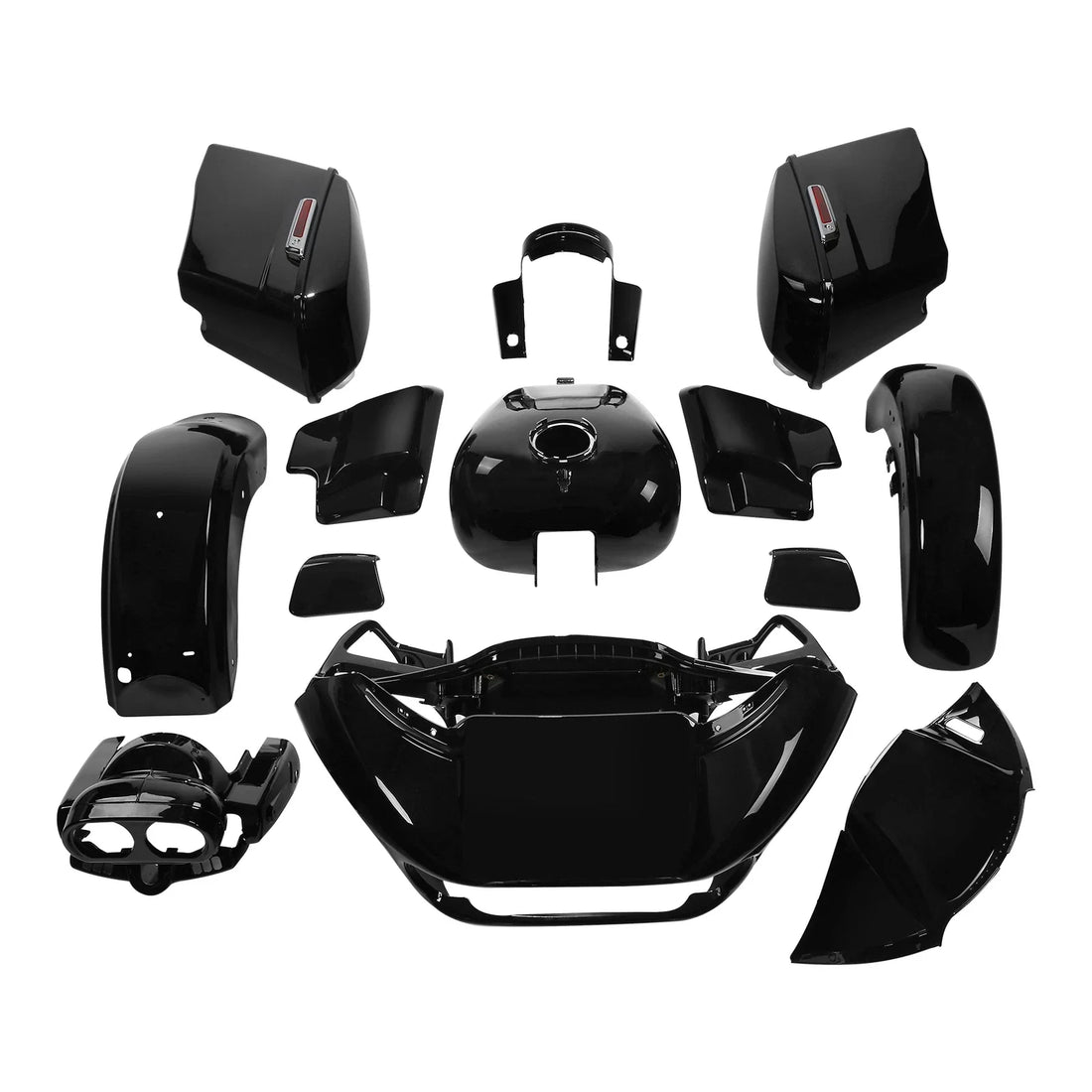 Vivid Black Fairing Body Work Kit Fit For Harley Road Glide Special 2015-2024