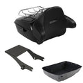 King Trunk Luggage Rack Wrap Around Backrest Mount Fit For Harley Touring 97-08