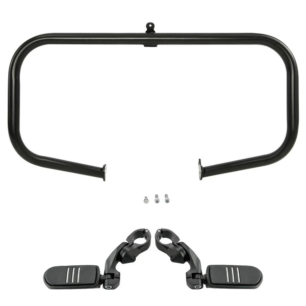 Highway Engine Guard Crash Bar & Footpegs Fit For Harley Street Glide 2009-2024