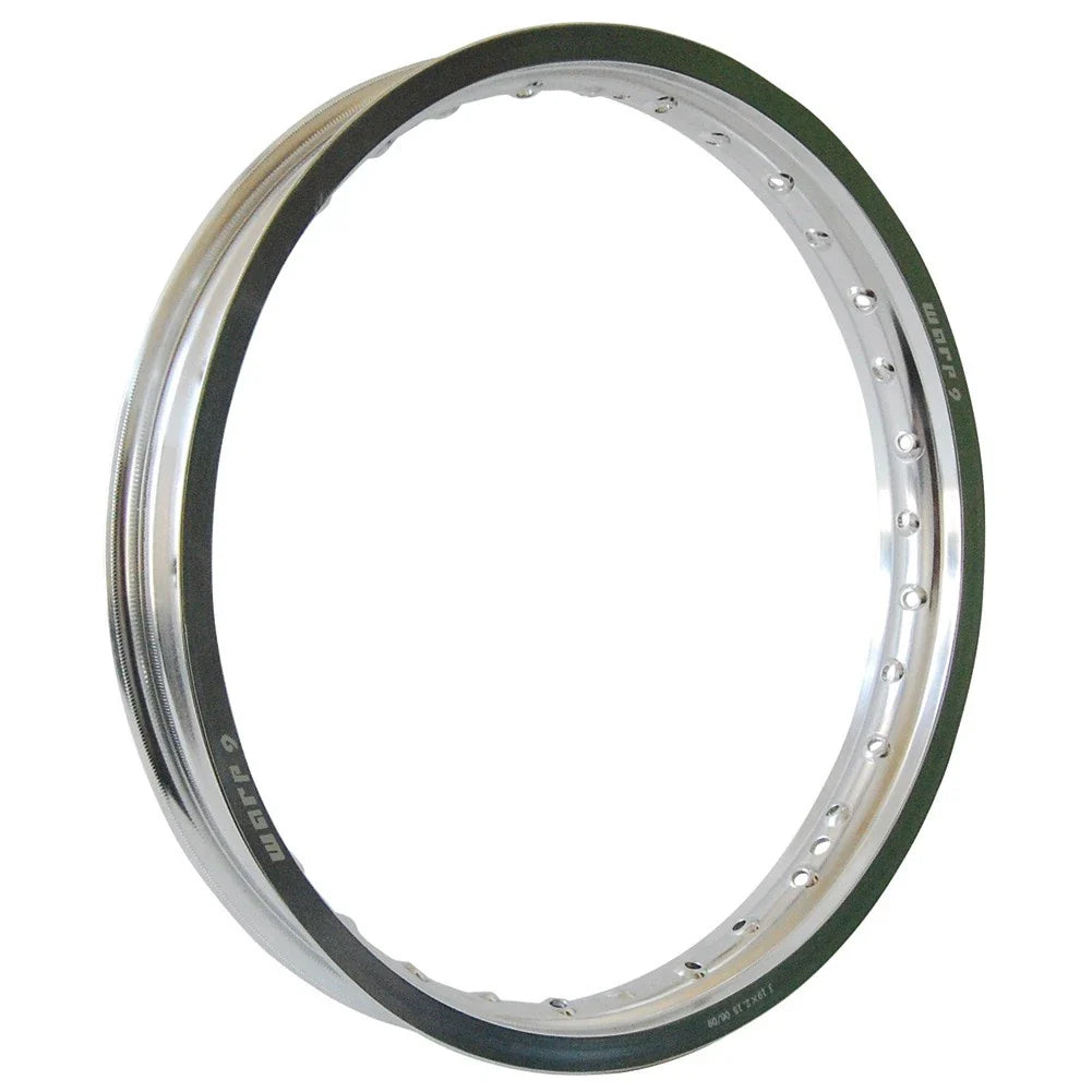 Warp 9 Rim - Rear 36 Spoke Hole, 18 x 2.15 Silver For KTM 300 Mxc 1998-2005