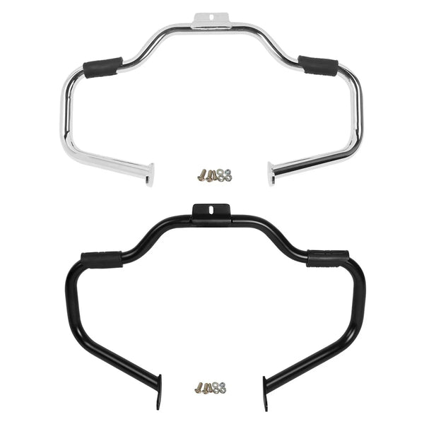 Mustache Engine Guard Crash Bar For Harley Softail Slim Fls Fat Boy Flstf 00-17