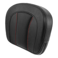 Passenger Sissy Bar Backrest Pad Fit For Harley Touring Road Glide Red stitching