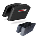 Matte Black Hard Saddlebags Fit For Harley Touring Road Electra Glide 1993-2013