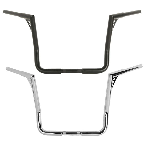 Chrome/Black 16" Ape Hanger 1 1/4" Handlebar Fit For Harley Electra Glide 82-24