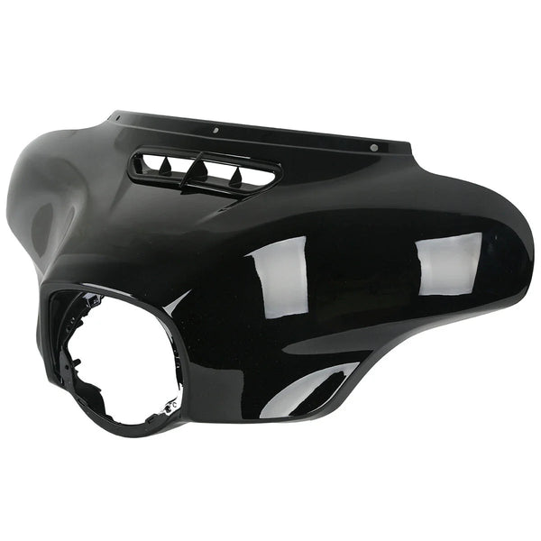 Vivid Black Outer Batwing Fairing Fit For Harley Touring Street Glide 2014-2024