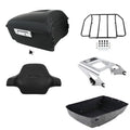 Matte Black King Trunk Pad Rack Mount Fit For Harley Touring 09-13