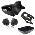 King Trunk Backrest Speaker Mount Fit For Harley Touring Electra Glide 2014-2026