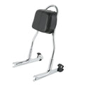 Chrome Detachable Sissy Bar Backrest Fit For Harley Softail Deluxe Fat Boy Fxstb
