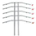 8/10/12/14/16'' Rise T-Bar Handlebar Fit For Harley Sportster XL 883 Dyna Chrome