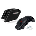 4" Stretched Saddlebag Rear Fender Fit For Harley Touring Cvo Road King 14-2024