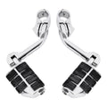 Chrome Highway Foot Pegs Footrest 1 1/4" Engine Guard Mounts Clamps For Harley