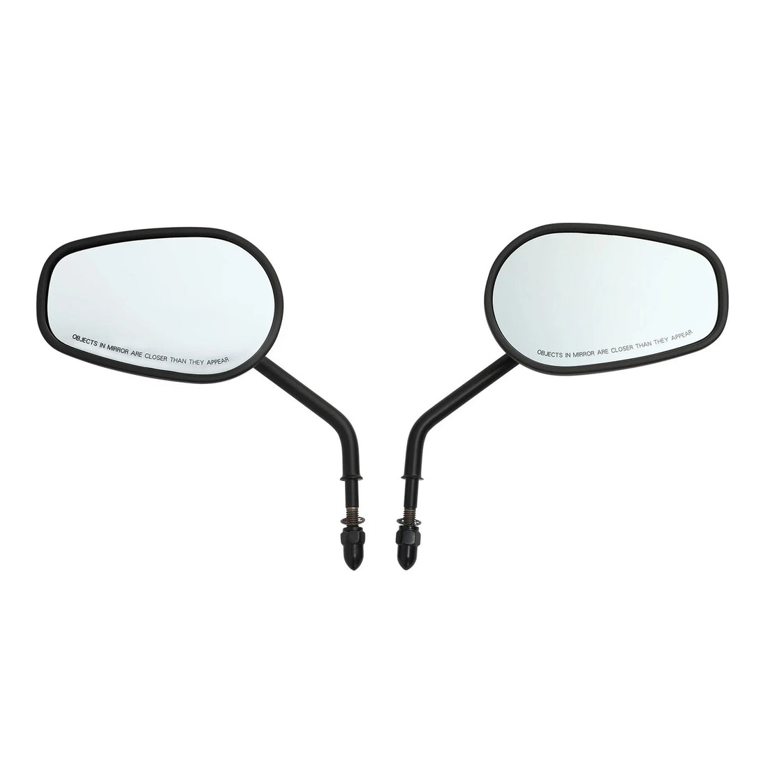 Matte Black Rear View Mirrors Fit For Harley Heritage Softail Slim Deluxe Flss