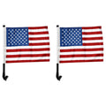 2PCS American Flags Pole Mount Fit For Harley Touring Electra Road King Glide