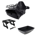 King Trunk Backrest Solo Mount Fit For Harley Sport Glide Low Rider 2018-25