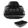 King Trunk Backrest Pad Rack LED Light Fit For Harley Touring Road Glide 14-2026