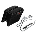 5" Extended Hard Saddlebags Saddle Bags & Softail Conversion Brackets For Harley