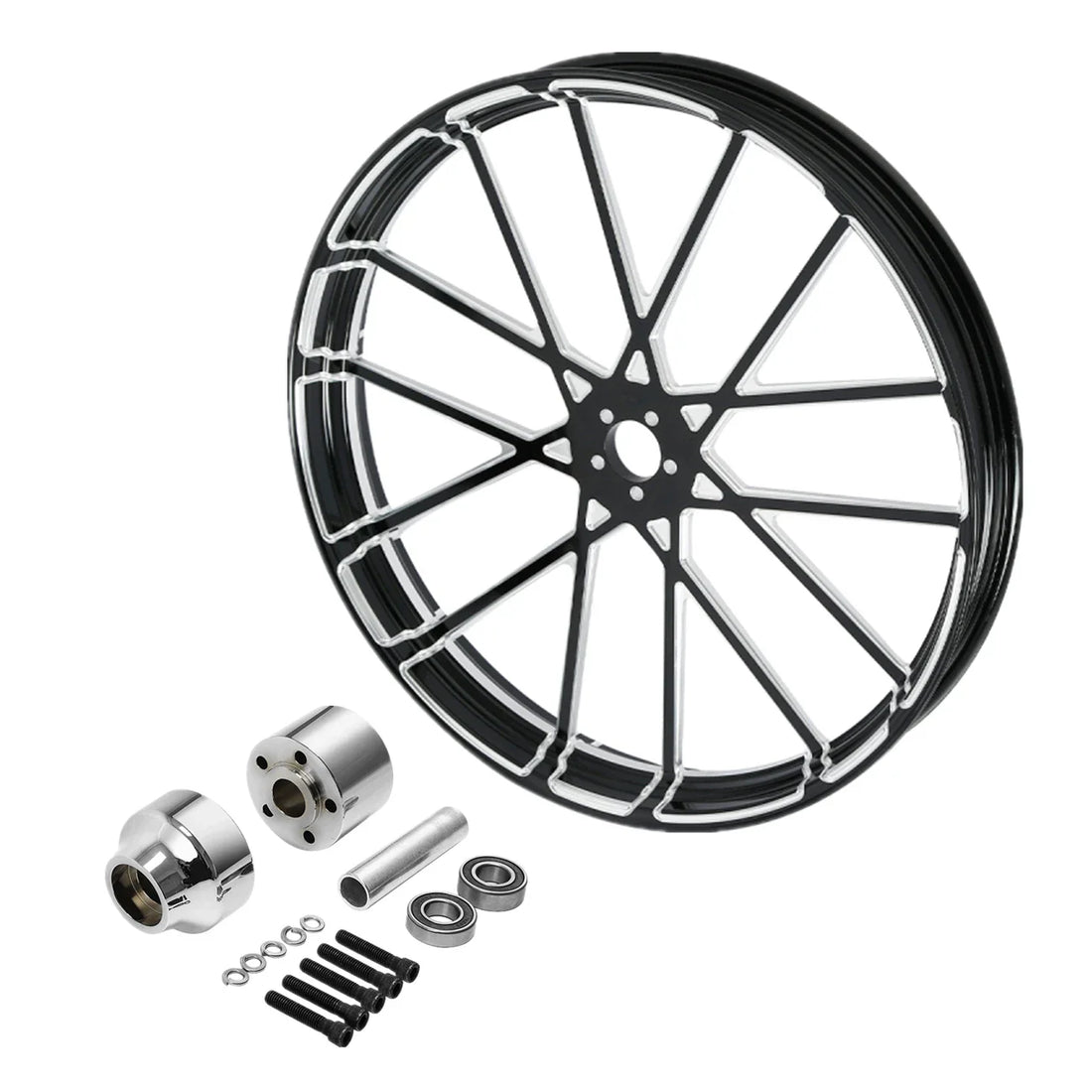 32'' Front Wheel Rim Single Disc Wheel Hub Fit For Harley Electra Glide 97-08 07