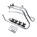 Chrome Saddlebag Conversion Brackets Fit For Harley Davidson Softail w/ Hardware