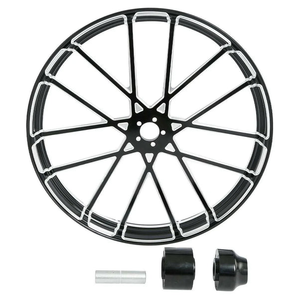 30" x3.5" CNC Front Wheel Rim Hub Single Disc Fit For Harley Road King 1997-2021