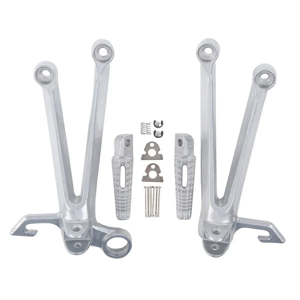 Rear Passenger Foot Peg Footrest Bracket Set Fit For Suzuki Gsxr 1000 2005-2006
